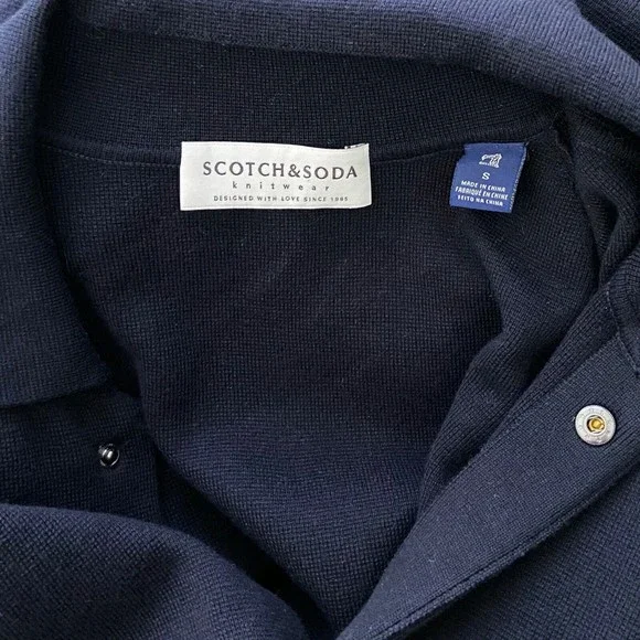 Snap Front Cardigan Navy Blue Hand Pockets NWOT - Picture 3 of 7